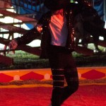 A Michael Jackson impersonator.